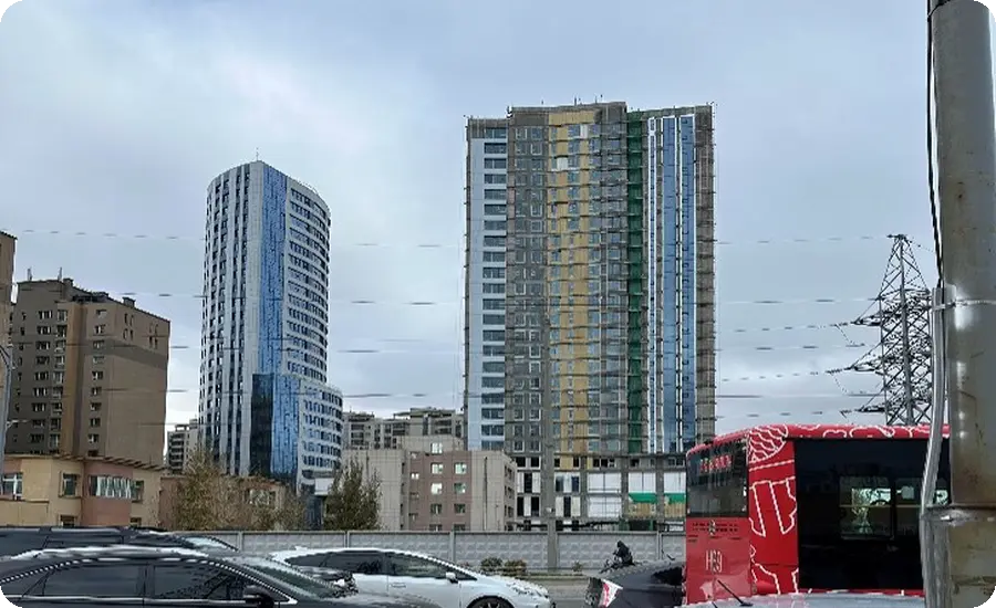 Мандала 365 tower, дотор хана таазны гипсний ажил